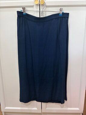 J. Jill Navy Blue Women's Knit Skirt Sz S
